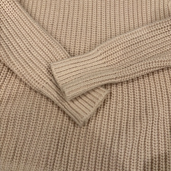 Anthropologie 525 size XS Cozy Cream Turtleneck Sweater - Picture 7 of 9